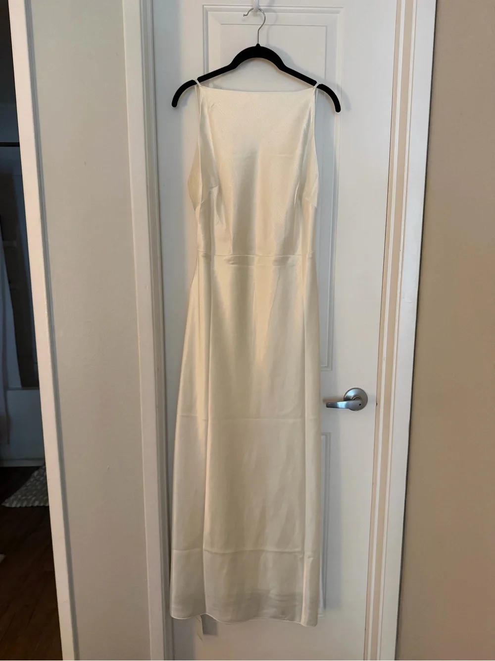 Abercrombie & Fitch Cream Maxi Slip Dress